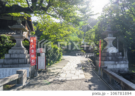 京都　哲学の道 　大豊神社　参道 106781894