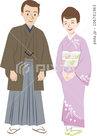 和装の男性と女性 106781963
