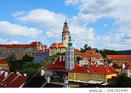 チェコ、チェスキークルムロフ展望台 106782440