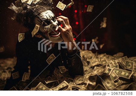 【AI生成画像】金にまみれた強欲な悪魔 106782508