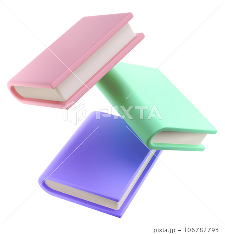 3D Stack of Closed Book falling down in air Icon. Isolated with clipping path. Render Educational Literature. Reading Education back to school concept 3D Stack of Closed Book falling down in air Icon. Isolated with clipping path. Render Educational Literature. Reading Education back to school concept 106782793