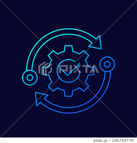 productivity and production capacity vector icon 106784776