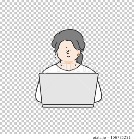 使用計算機的女性商務人士 106785251