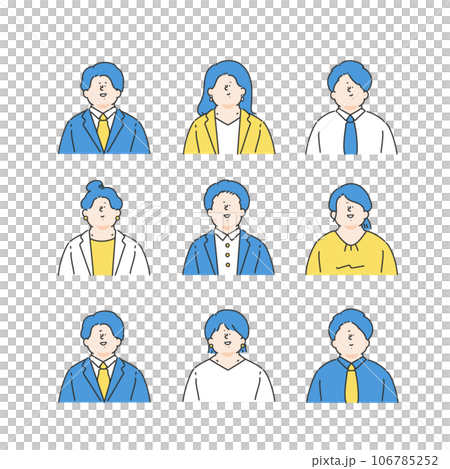 ビジネスパーソンのイラストセット 106785252