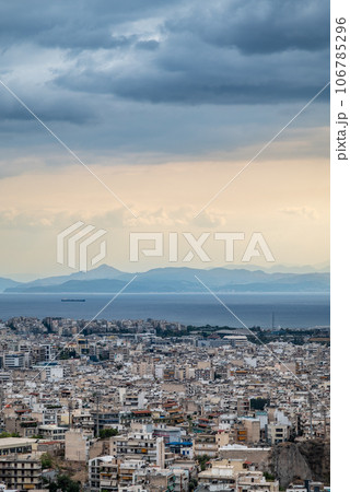 Aerial cityscape view of Athens Greece Aerial cityscape view of Athens Greece 106785296