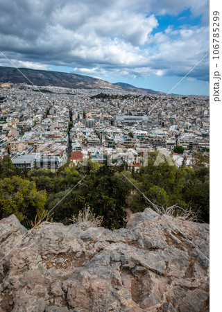 Aerial cityscape view of Athens Greece Aerial cityscape view of Athens Greece 106785299