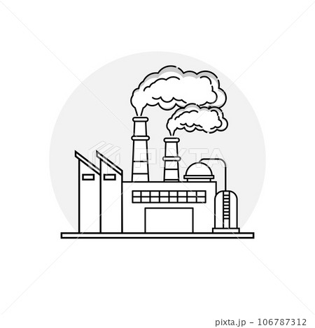 Factory Icon Vector Illustration 106787312
