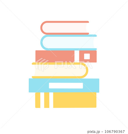 重なった本のイラスト 重なった本のイラスト 106790367