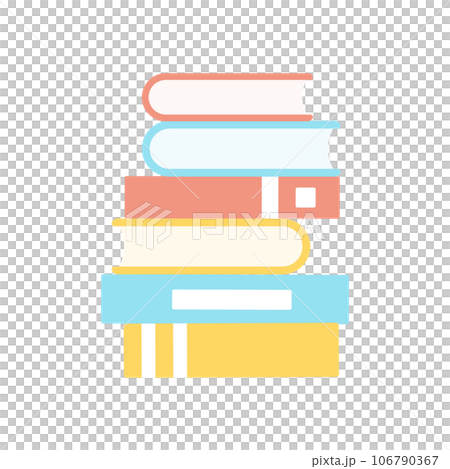 重なった本のイラスト 重なった本のイラスト 106790367