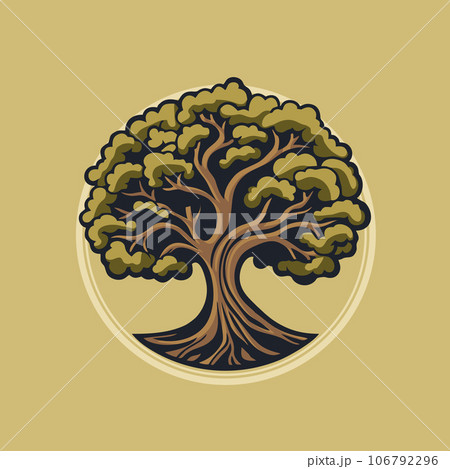 Oak Tree Logo Template Icon. Vector Oak Tree Logo Template Icon. Vector 106792296
