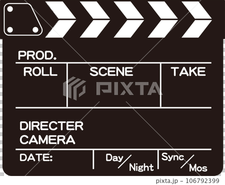 black clapperboard 106792399