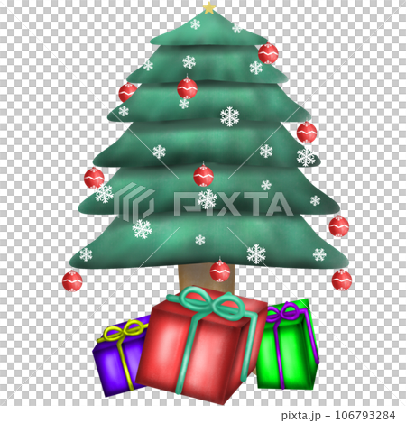 christmas tree with gift box 106793284