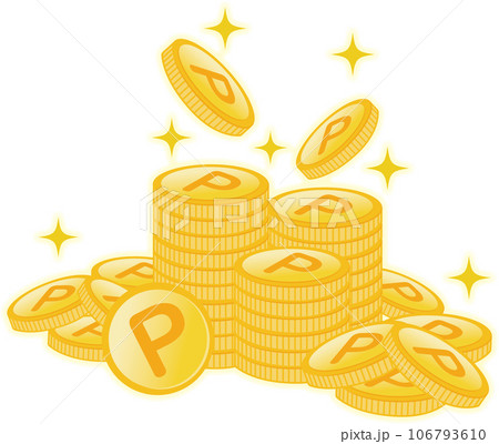 キラキラ輝くポイントがどんどん溜まる キラキラ輝くポイントがどんどん溜まる 106793610