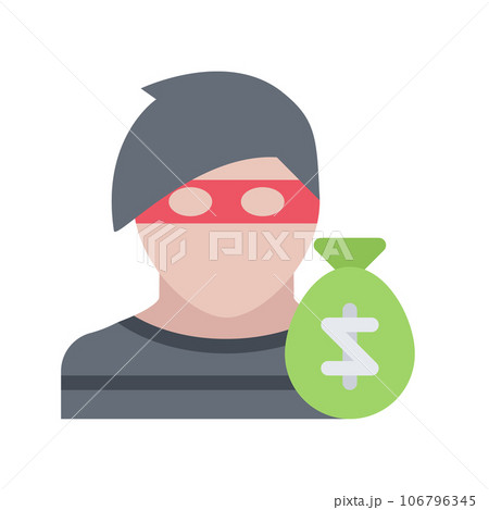 design vector image icons robber 106796345