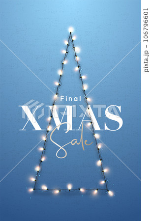 Greeting card with Christmas tree.  106796601