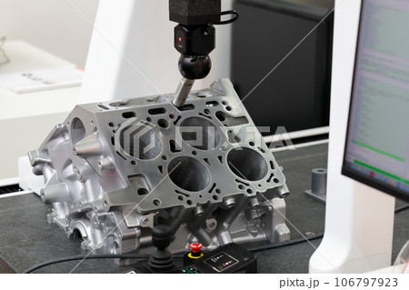 dimensions inspection by automatic CMM machine dimensions inspection by automatic CMM machine 106797923