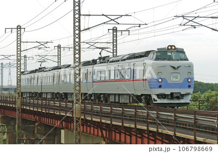 函館本線　豊幌ー江別　JR北海道　781系　L1編成（札幌）　ライラック 106798669