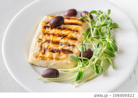 Grilled greek cheese 106800822