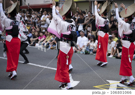 夏の風物詩阿波踊り 106801066