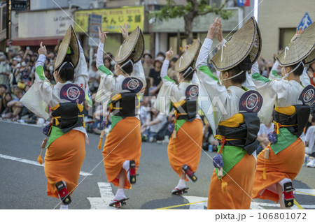 夏の風物詩阿波踊り 106801072