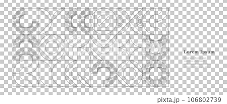 幾何学 抽象 レトロ バウハウス 背景 透過 幾何学 抽象 レトロ バウハウス 背景 透過 106802739