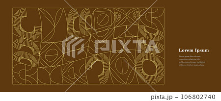 幾何学 抽象 レトロ バウハウス 背景 106802740