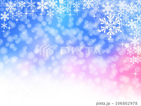雪の結晶背景イラスト 106802978
