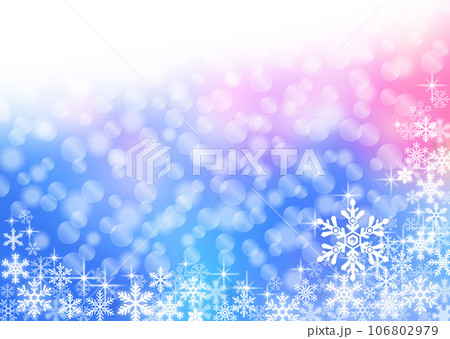 雪の結晶背景イラスト 106802979