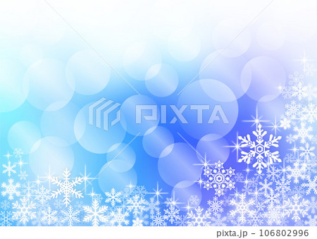雪の結晶背景イラスト 106802996