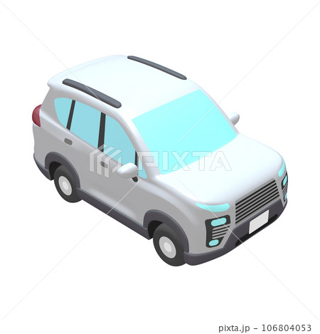 自動車のイラスト素材 デフォルメ SUV 白(1_k) 自動車のイラスト素材 デフォルメ SUV 白(1_k) 106804053