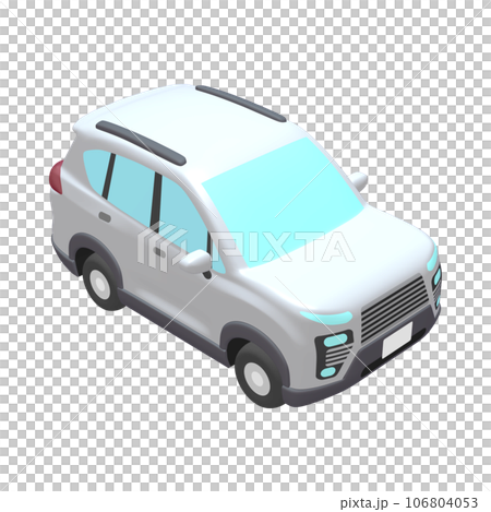 自動車のイラスト素材 デフォルメ SUV 白(1_k) 自動車のイラスト素材 デフォルメ SUV 白(1_k) 106804053