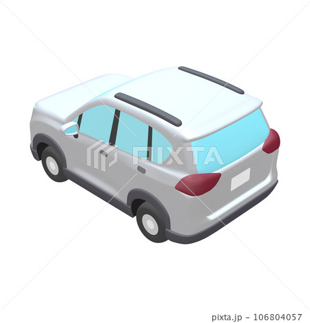自動車のイラスト素材 デフォルメ SUV 白(1_o) 自動車のイラスト素材 デフォルメ SUV 白(1_o) 106804057