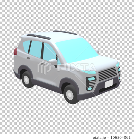 自動車のイラスト素材 デフォルメ SUV 白(1_c) 自動車のイラスト素材 デフォルメ SUV 白(1_c) 106804061