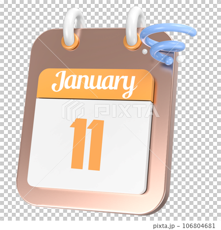 Calendar 3D Icon 106804681