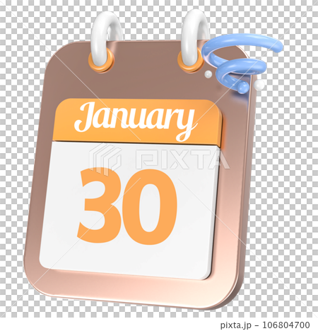 Calendar 3D Icon 106804700