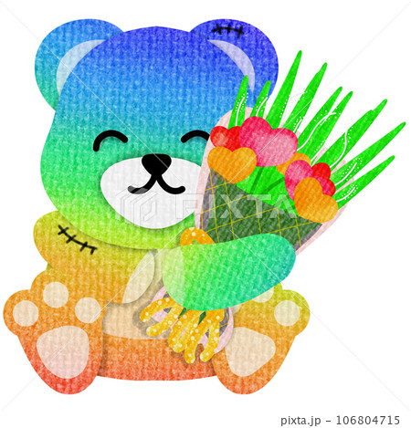 Bear rainbow 106804715