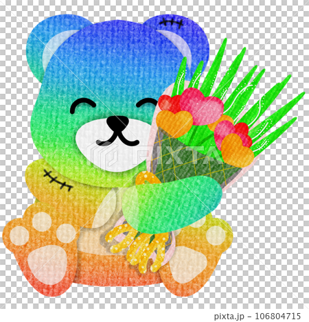 Bear rainbow 106804715