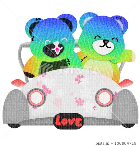 Bear rainbow 106804719