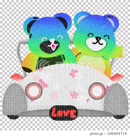 Bear rainbow 106804719