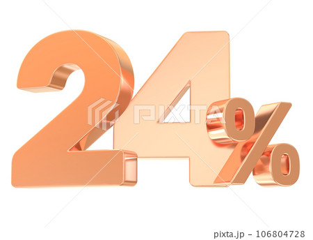 happy anniversary number gold render 106804728