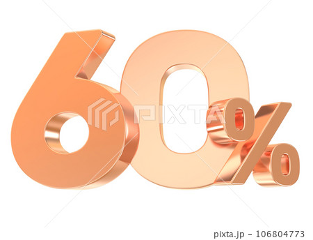 happy anniversary number gold render 106804773