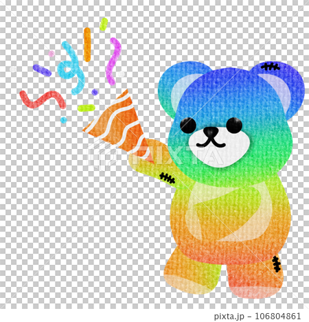 Bear rainbow 106804861