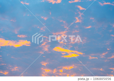 【空素材】朝焼け・夕焼け素材【長野県】 【空素材】朝焼け・夕焼け素材【長野県】 106805056