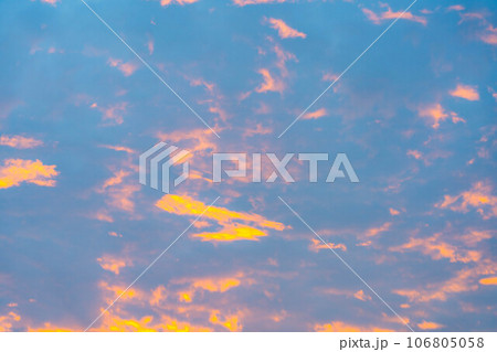 【空素材】朝焼け・夕焼け素材【長野県】 【空素材】朝焼け・夕焼け素材【長野県】 106805058