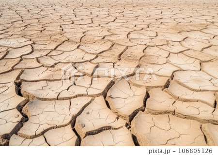 Farmer standing on parched landscape. Farmer standing on parched landscape. 106805126