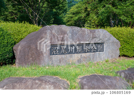 沼尾川親水公園 沼尾川沿い 真夏の風景 渋川市 沼尾川親水公園 沼尾川沿い 真夏の風景 渋川市 106805169