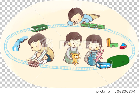 孩子們玩玩具 孩子們玩玩具 106806874