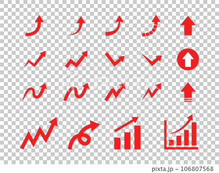 Ascending arrow set 106807568