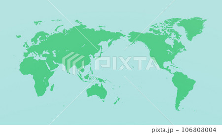 世界地図グリーン 106808004
