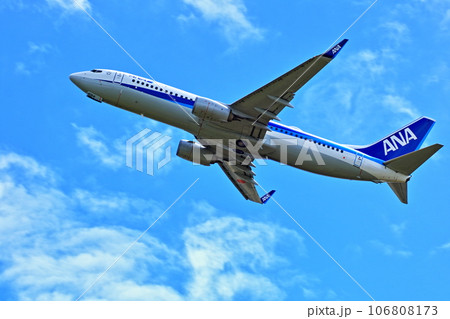 大阪国際空港 旅客機 ANA 離陸 猪名川土手 大阪国際空港 旅客機 ANA 離陸 猪名川土手 106808173